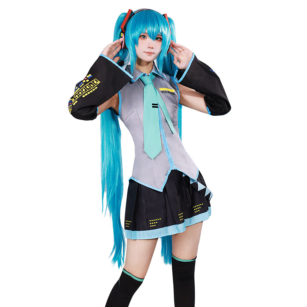 Fog Capital Virtual Idol Cosplay Set  Glossy Patent Leather JK Style!