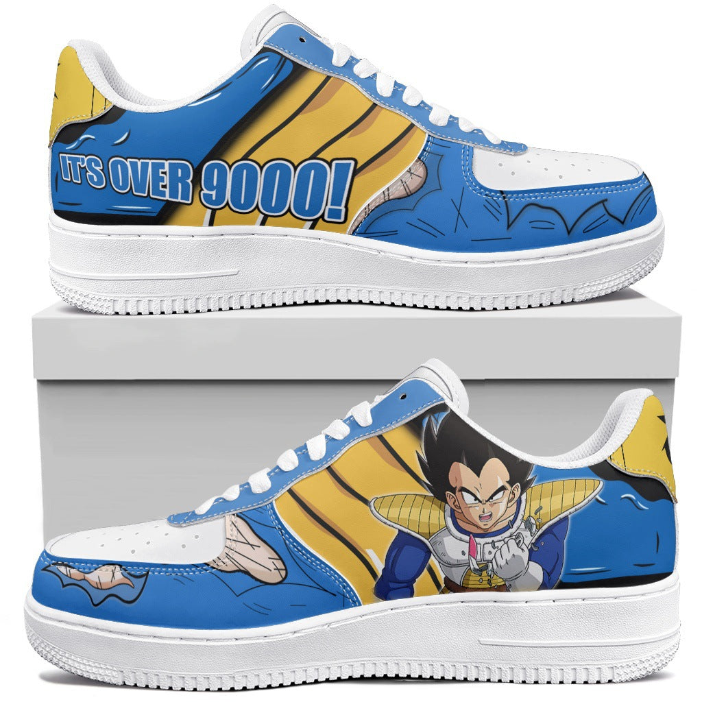 One Piece Low-Top PU Sneakers  Anime Graphic Shoes for Men & Women with Lace-Up Design