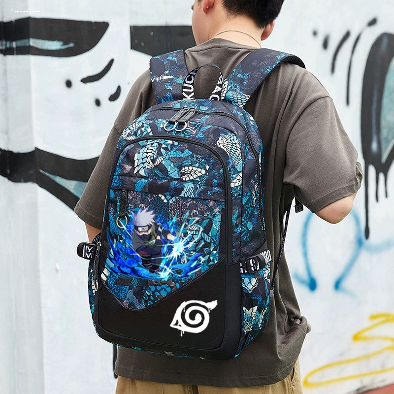 Naruto Ninja School Backpack  Lightweight Large-Capacity Bag