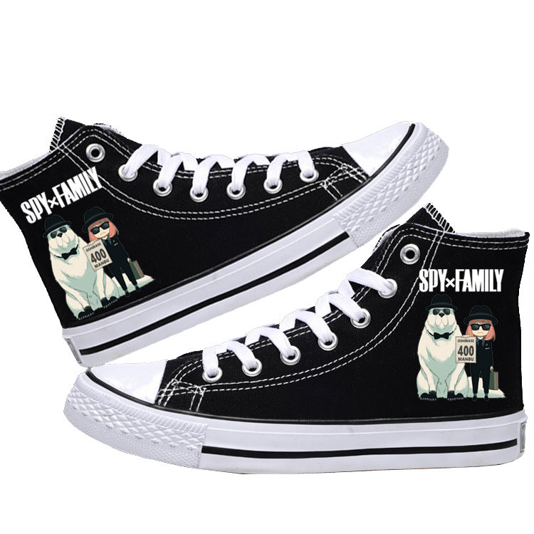 Spy x Family Canvas Shoes  Anime Low-Tops for Students, Fans & Everyday Spy Style