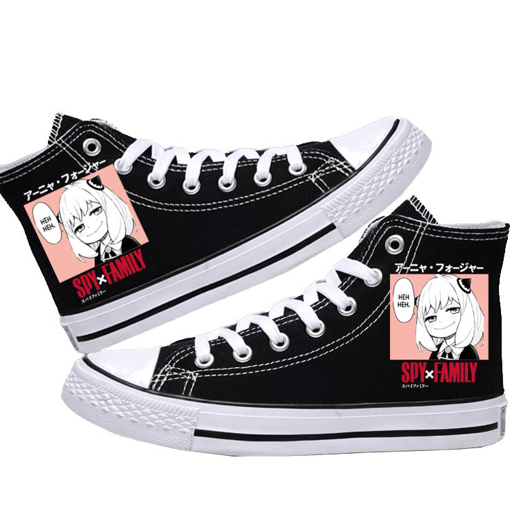 Spy x Family Canvas Shoes  Anime Low-Tops for Students, Fans & Everyday Spy Style