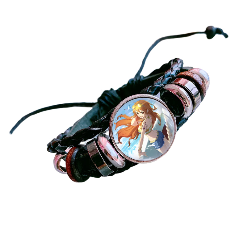 One Piece Charm Bracelet  Luffy, Zoro, Ace & Sanji Custom Gift for Anime Fans