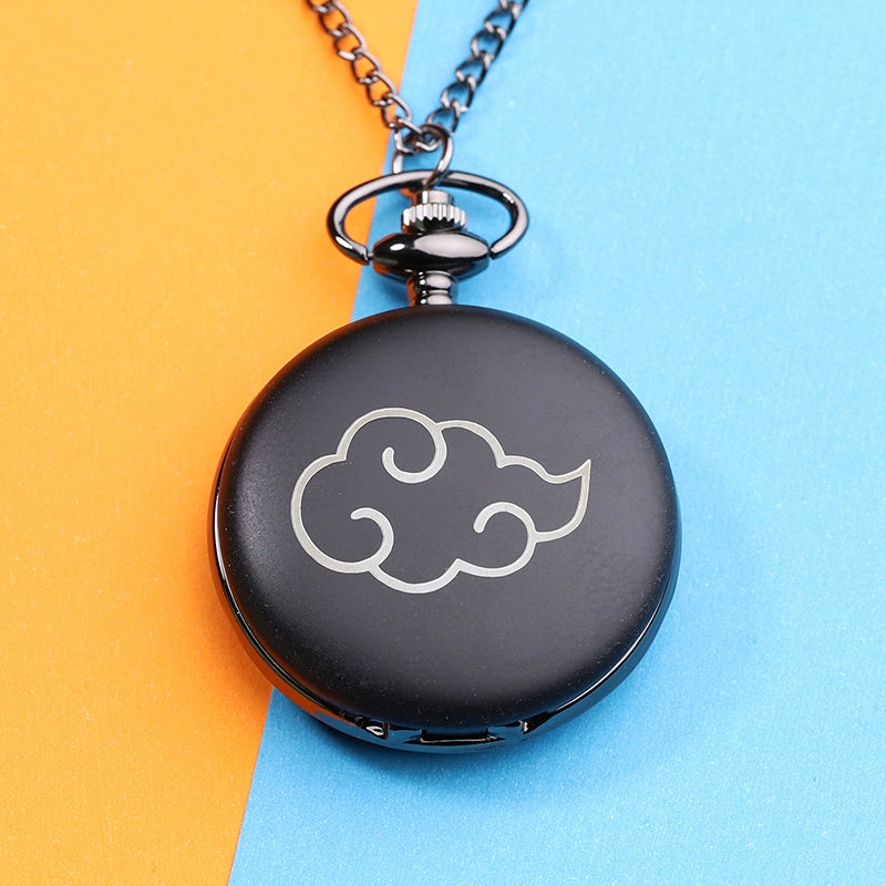 Naruto Watch Kakashi Necklace Pocket Watch Pendant Kaleidoscope Sharingan Wood Leaf Anime Peripheral Accessory