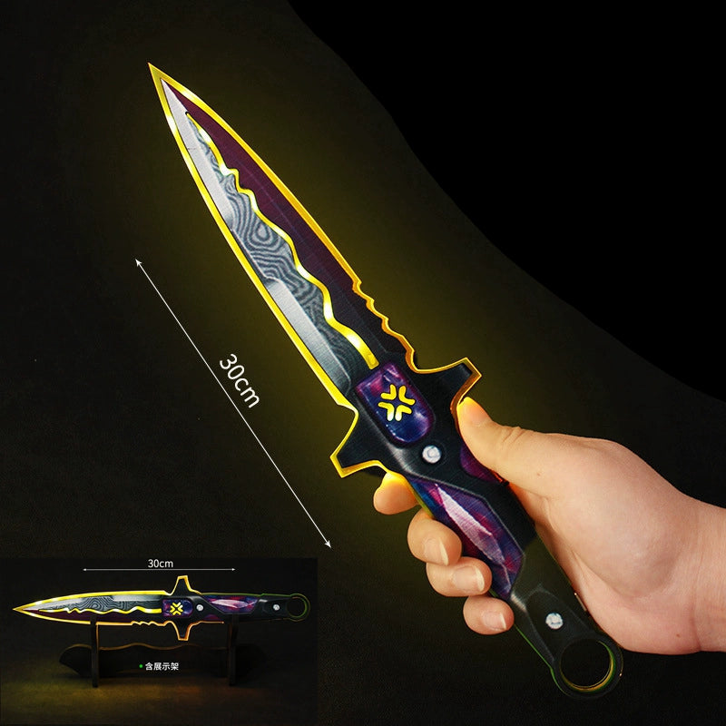 Valorant Mercy Blade Glowing Acrylic Model  Light-Up Game Prop Toy for Kids & Cosplay
