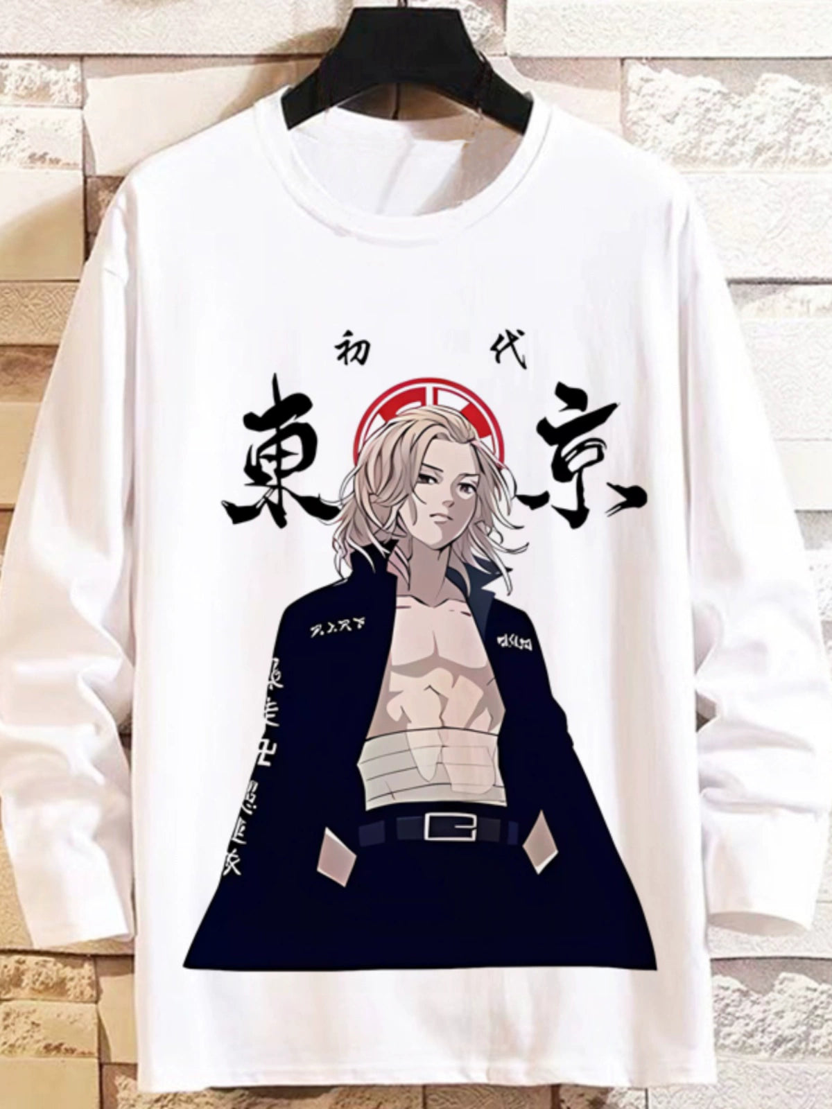 Tokyo Revengers Anime Long-Sleeved T-Shirt Mikey Manjiro Way of Rebirth Teen Boys and Girls Autumn Clothes