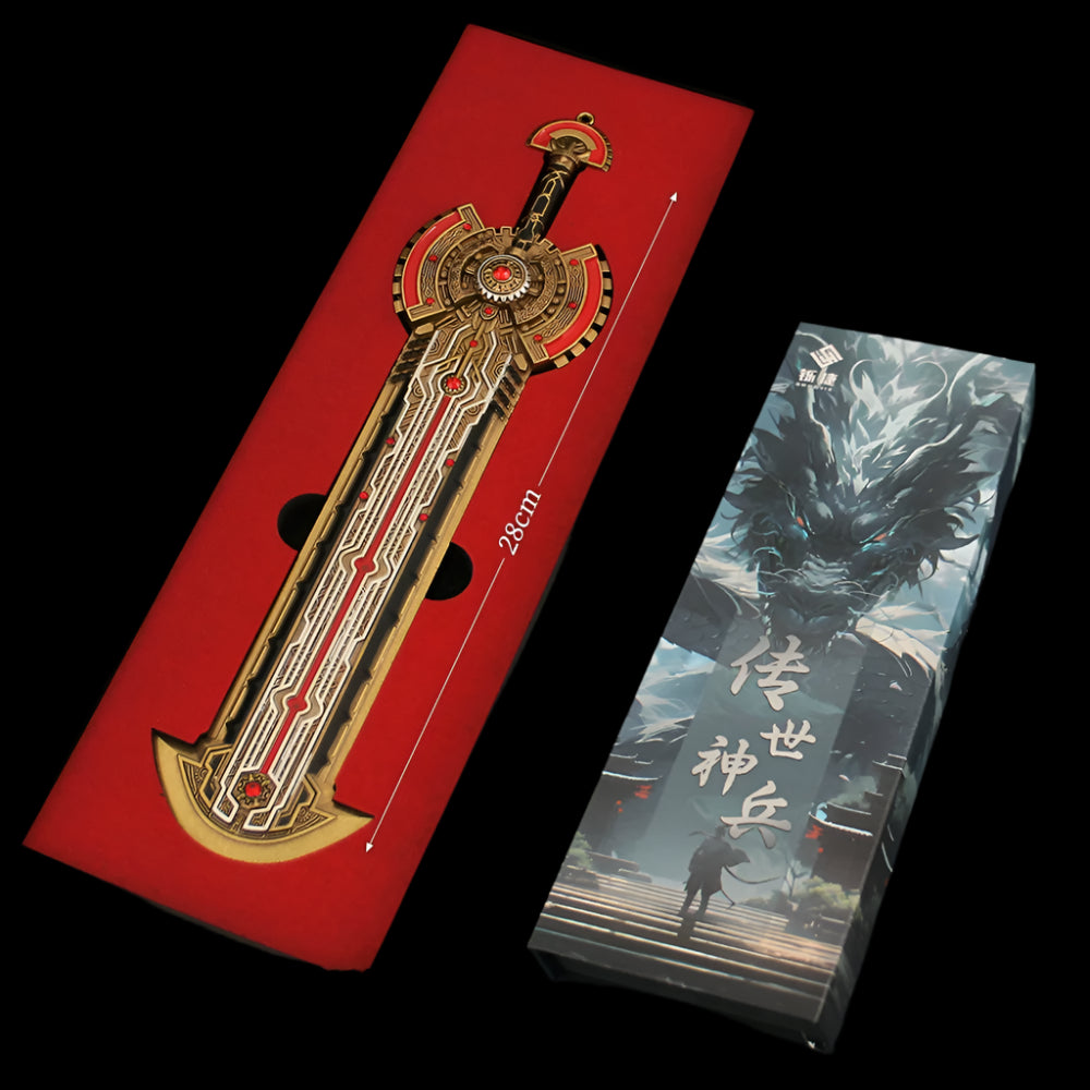 Douluo Peerless Tang Gate Ji Juechen Sword of Judgment Metal Model Weapon Soul Skill Anime Peripheral Boy Toys