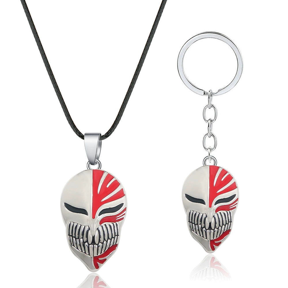 Hollow Surge Set  Ichigo Bull Mask Necklace & Keychain