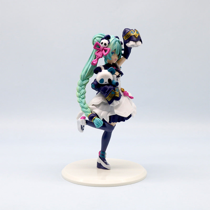 Hatsune Panda Style Figure  National Style Anime Beauty Ornament