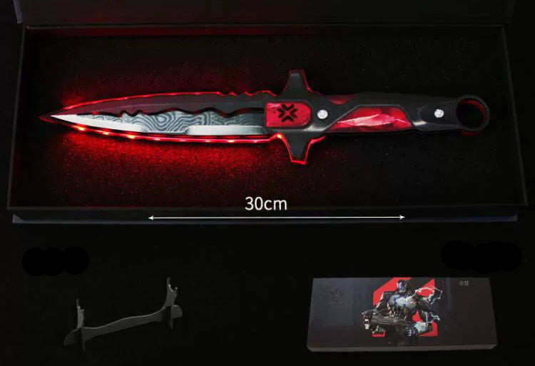 Valorant Mercy Blade Glowing Acrylic Model  Light-Up Game Prop Toy for Kids & Cosplay