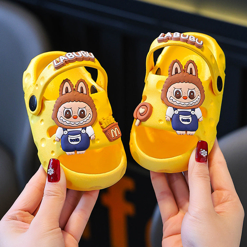Labubu new cartoon children's boys and girls sandals
