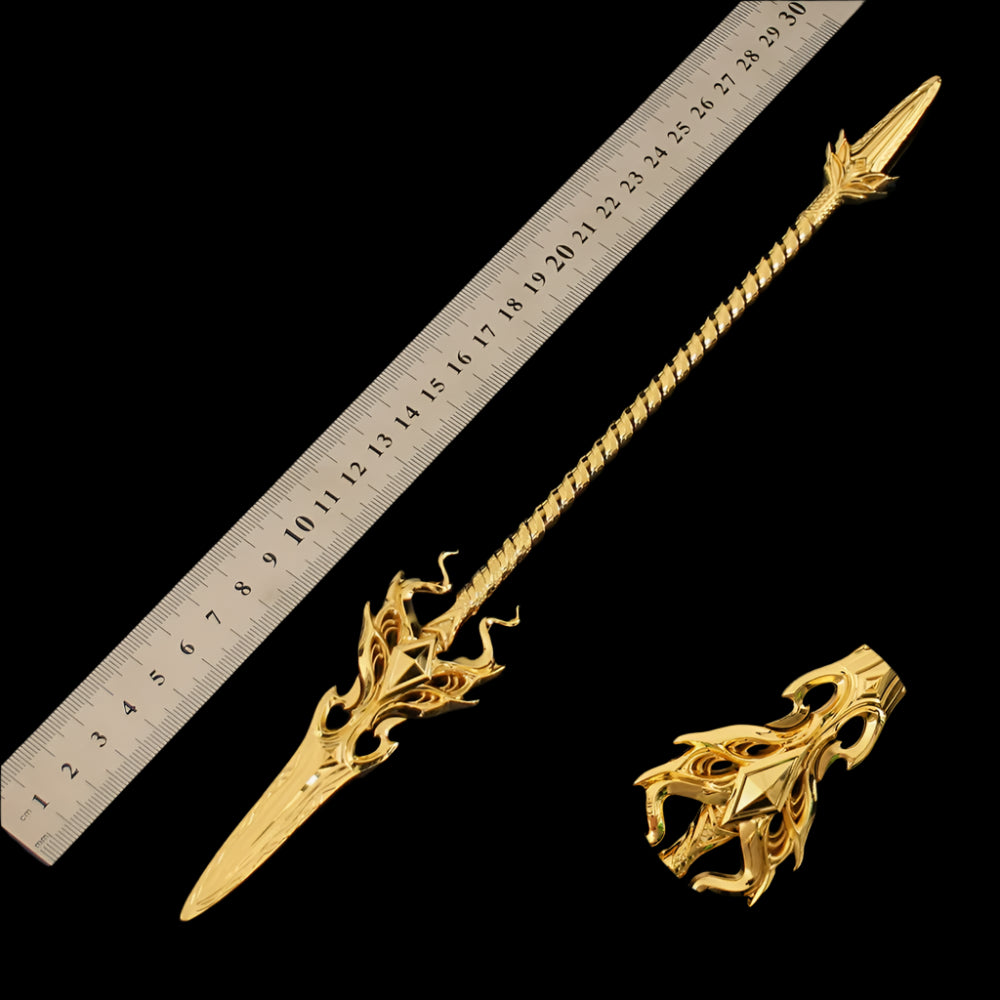 Douluo Peerless Tang Gate Ji Juechen Sword of Judgment Metal Model Weapon Soul Skill Anime Peripheral Boy Toys