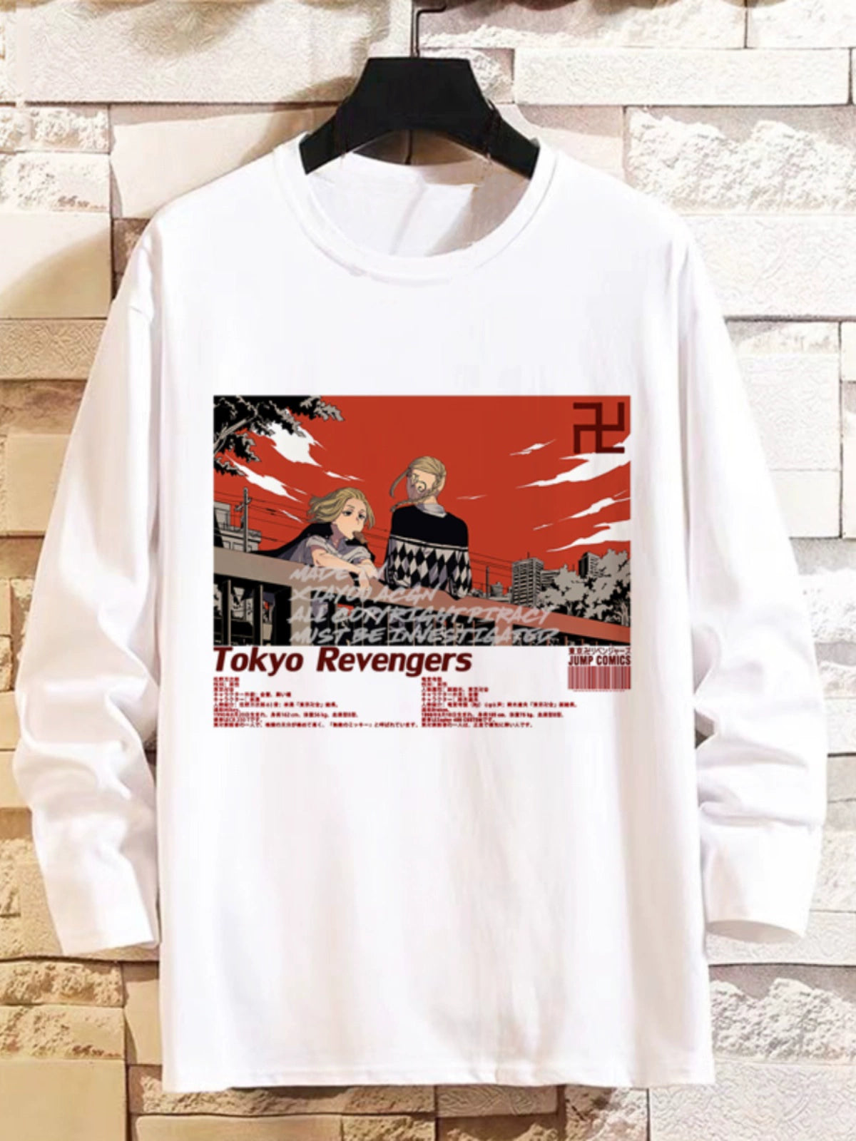 Tokyo Revengers Anime Long-Sleeved T-Shirt Mikey Manjiro Way of Rebirth Teen Boys and Girls Autumn Clothes