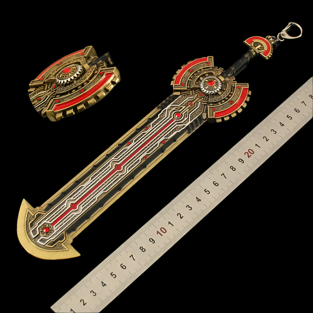Douluo Peerless Tang Gate Ji Juechen Sword of Judgment Metal Model Weapon Soul Skill Anime Peripheral Boy Toys