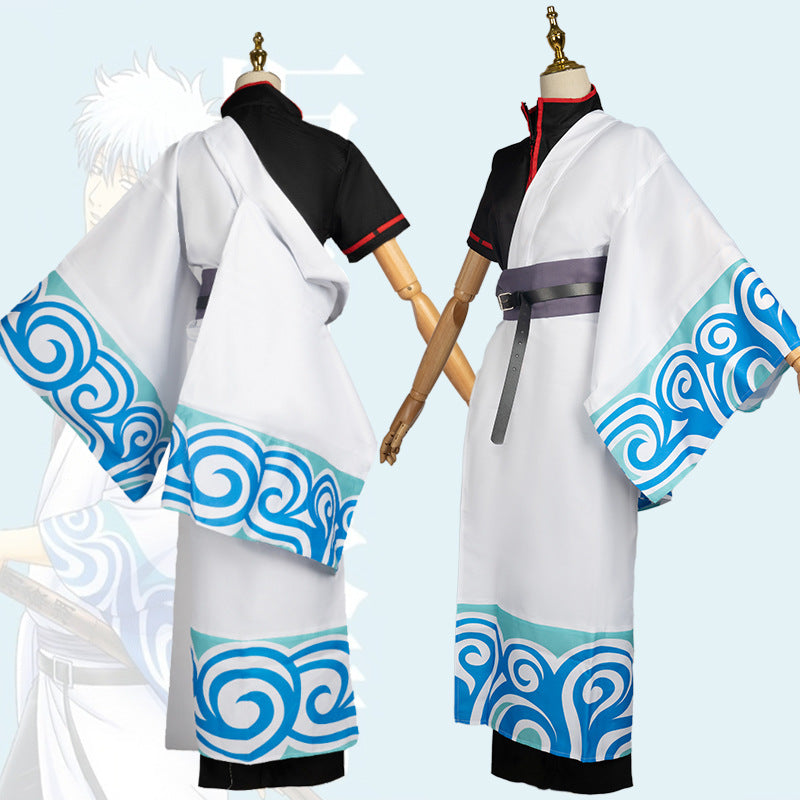 Sakata Gintoki Golden Fox Cosplay  Gintama Anime Costume for Men