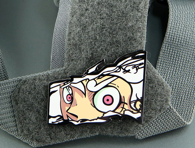 One Piece Eyes Series Armband Badge  Luffy & Zoro Metal Magic Sticker for Bags & Cosplay