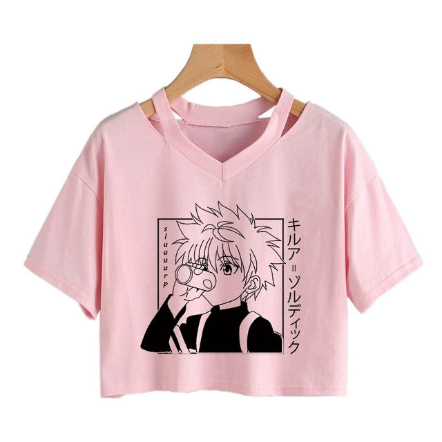 Deadly Duo  Killua x Hisoka Crop Tee