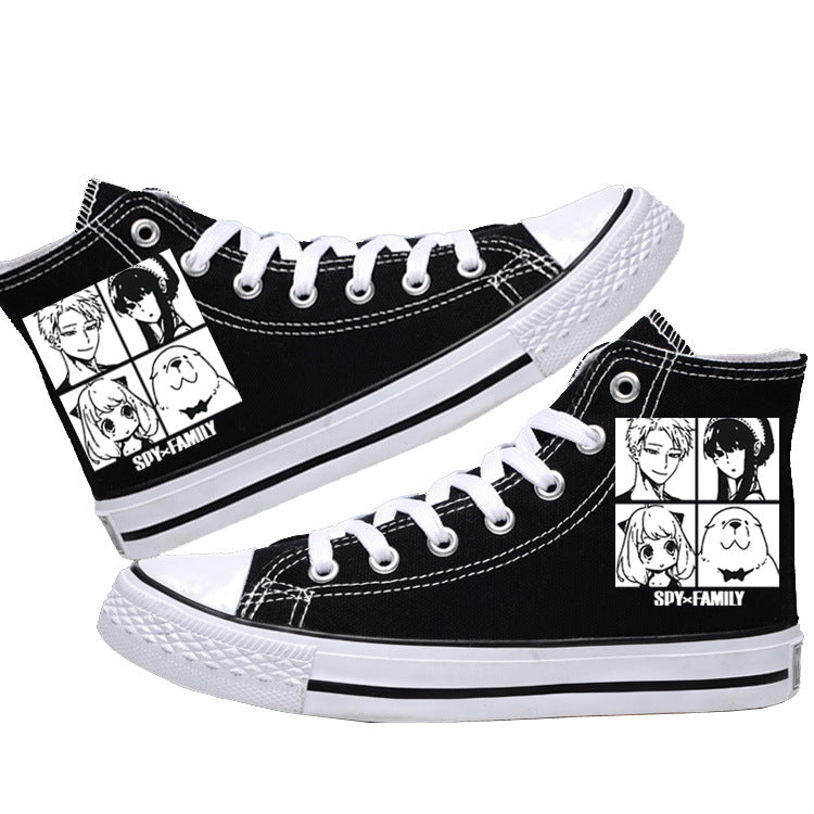 Spy x Family Canvas Shoes  Anime Low-Tops for Students, Fans & Everyday Spy Style