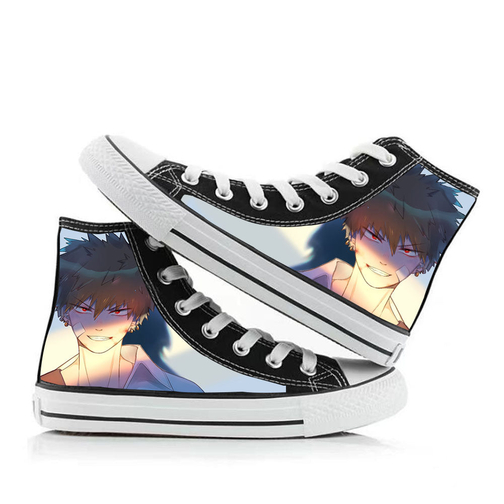 My Hero Academia High-Top Canvas Shoes  Anime Graffiti Style for Men, Women & Couples