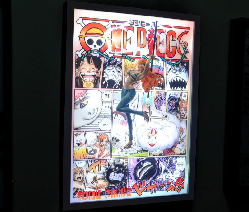 One Piece Legends 3D Stereo Light Frame  Luffy, Zoro, Sanji, Nami, Ace & More