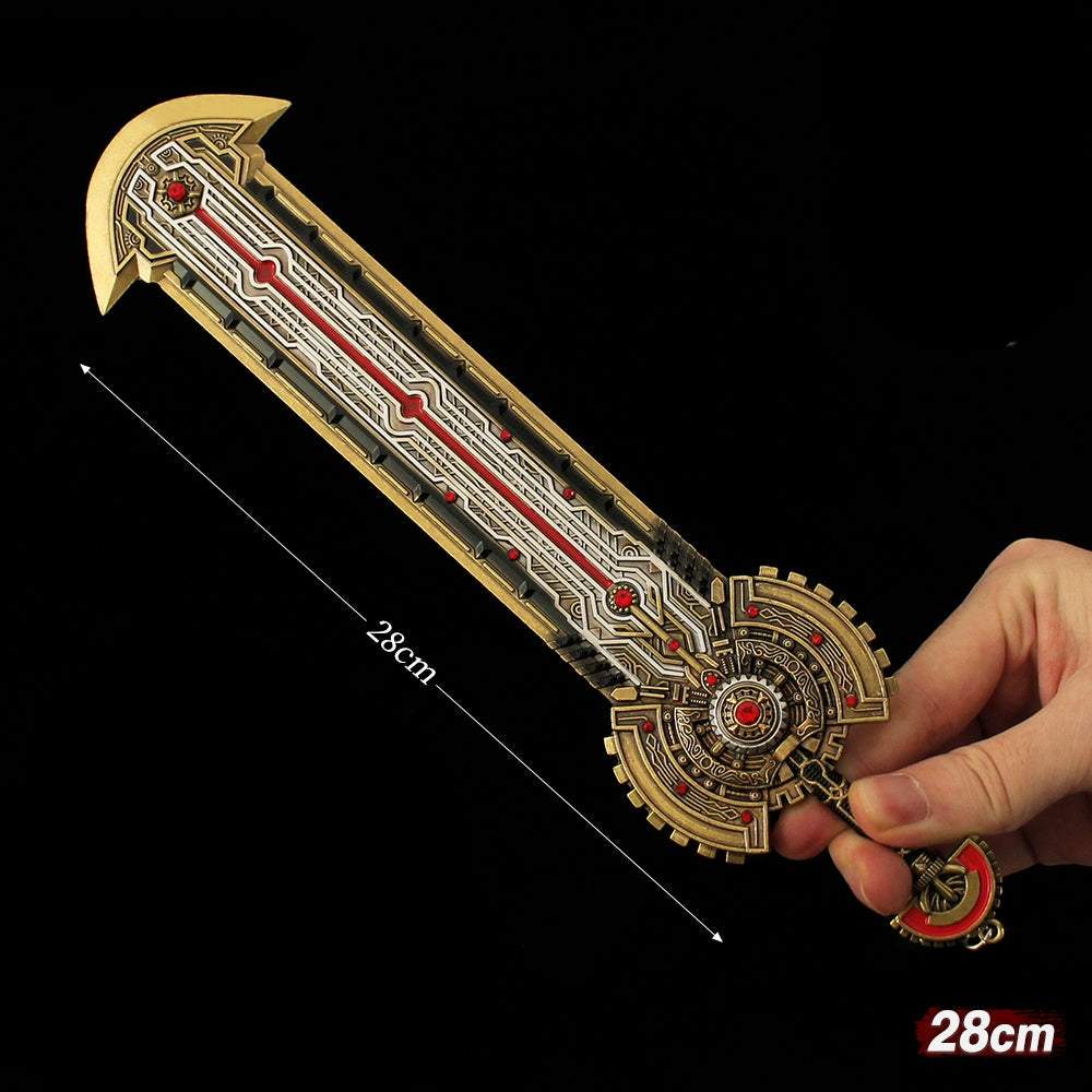 Douluo Peerless Tang Gate Ji Juechen Sword of Judgment Metal Model Weapon Soul Skill Anime Peripheral Boy Toys