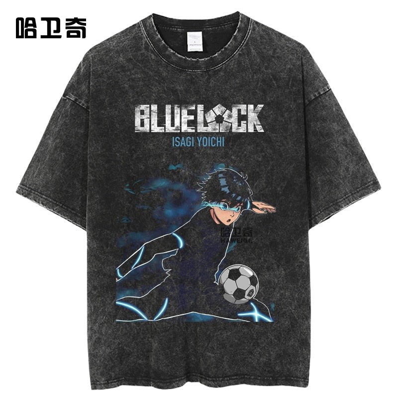 Blue Lock Breakout  Isagi Oversize Washed Tee