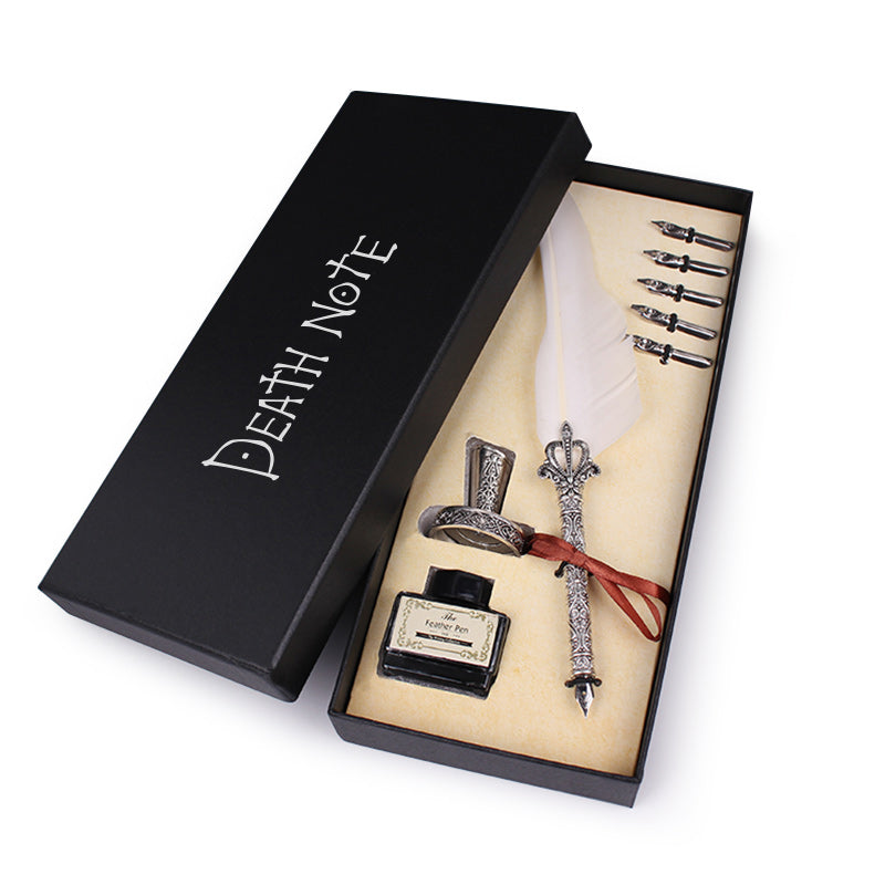 Death Note Gift Box Set  Ryuks Quill, Notebook & Moonlight Cosplay Collectible