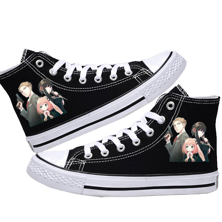 Spy x Family Canvas Shoes  Anime Low-Tops for Students, Fans & Everyday Spy Style