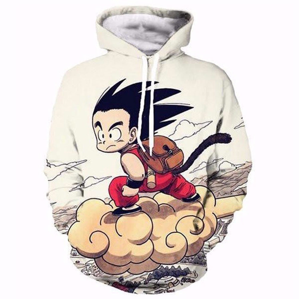 Japanese manga 3D digital printing Dragon Ball Goku series sweatshirt cosplay anime hoodie sweatshirt