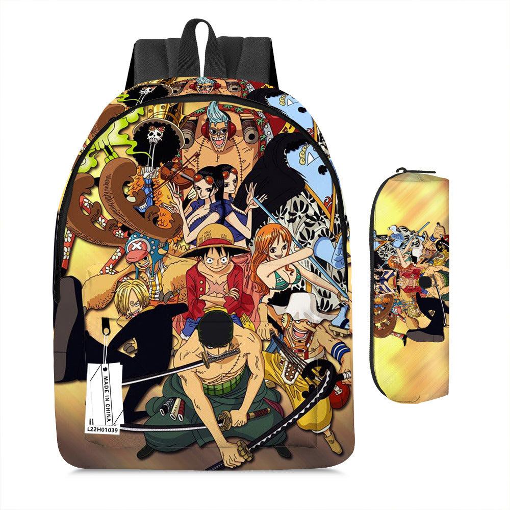 One Piece Luffy Adventure School Backpack Set  2-Piece Combo