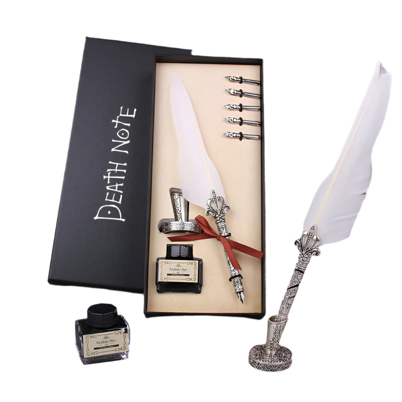 Death Note Gift Box Set  Ryuks Quill, Notebook & Moonlight Cosplay Collectible