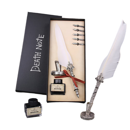Death Note Gift Box Set  Ryuks Quill, Notebook & Moonlight Cosplay Collectible