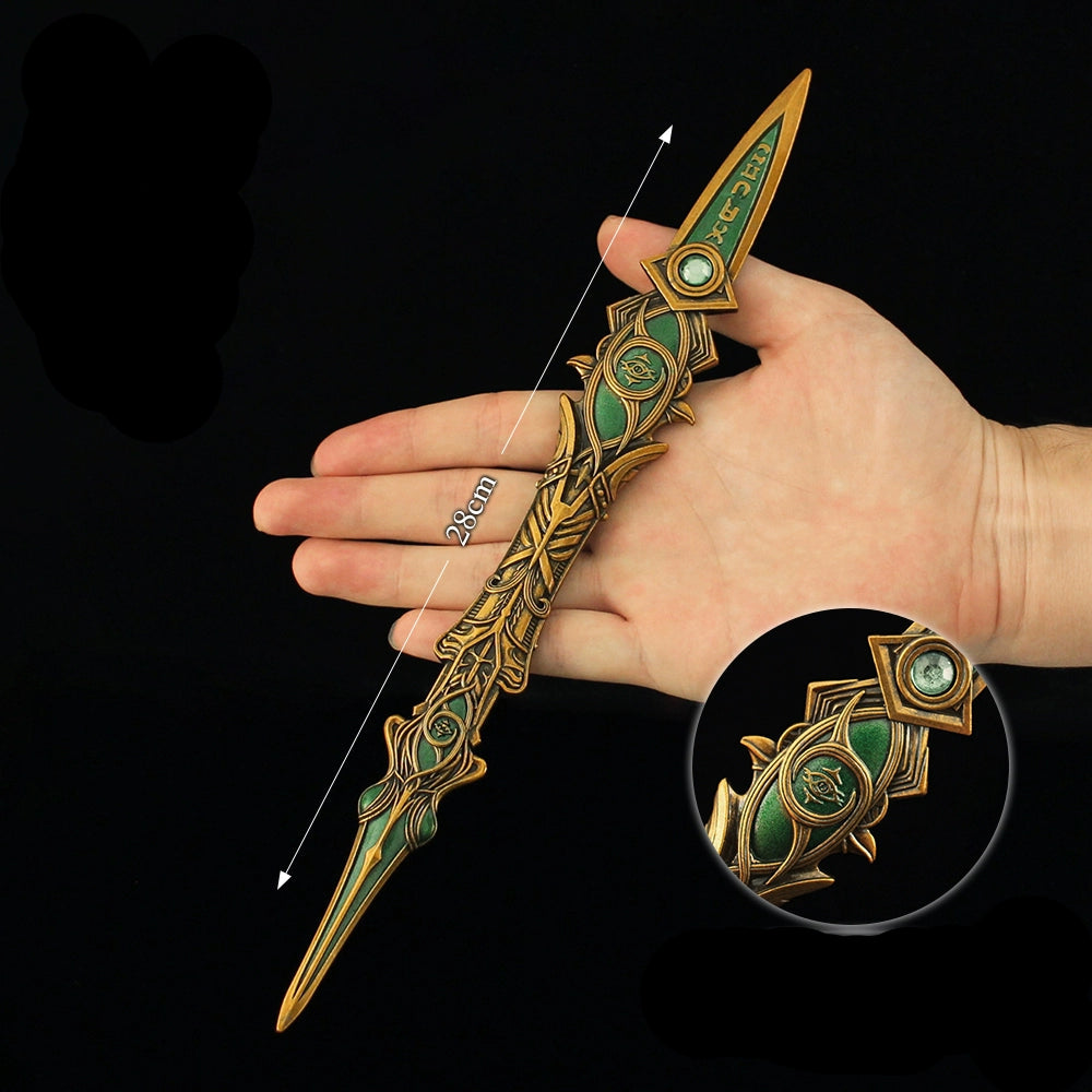Douluo Peerless Tang Gate Ji Juechen Sword of Judgment Metal Model Weapon Soul Skill Anime Peripheral Boy Toys