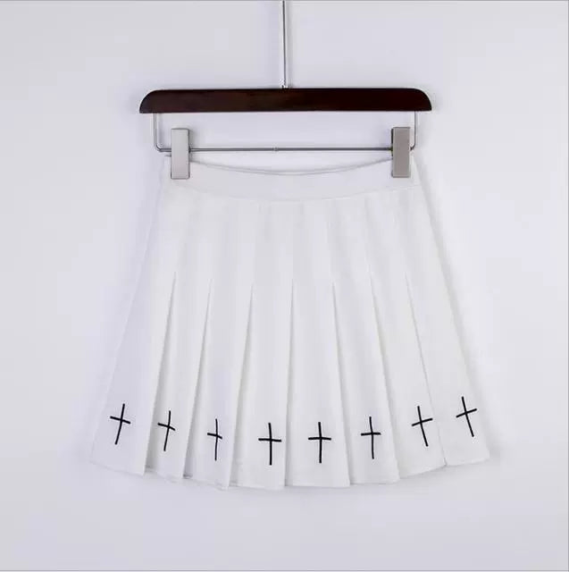 Void Ruffle  Gothic Street Pleat Skirt