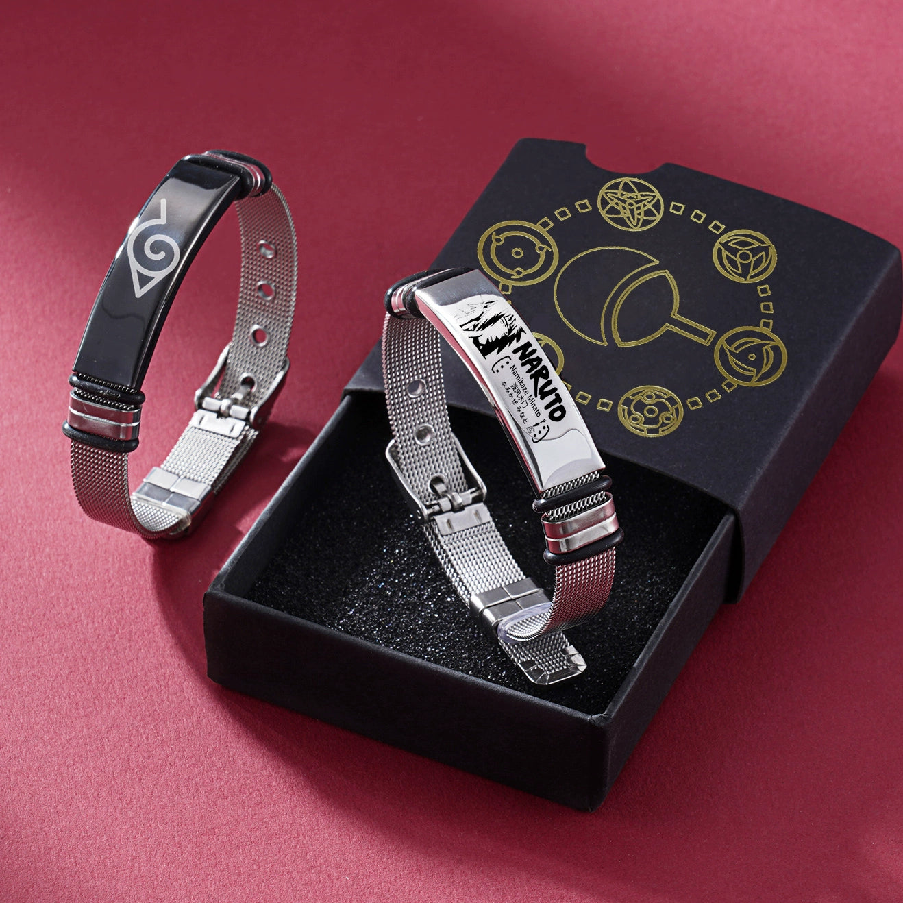 Naruto Anime Bracelet | Sasuke x Naruto x Itachi x Gaara Pendant