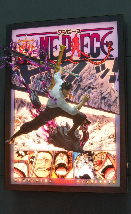 One Piece Legends 3D Stereo Light Frame  Luffy, Zoro, Sanji, Nami, Ace & More
