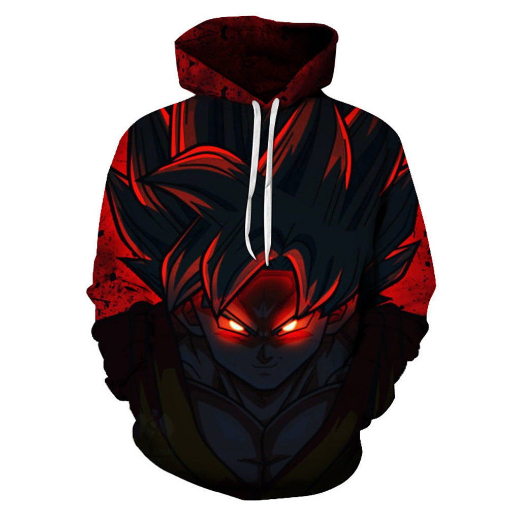 Japanese manga 3D digital printing Dragon Ball Goku series sweatshirt cosplay anime hoodie sweatshirt