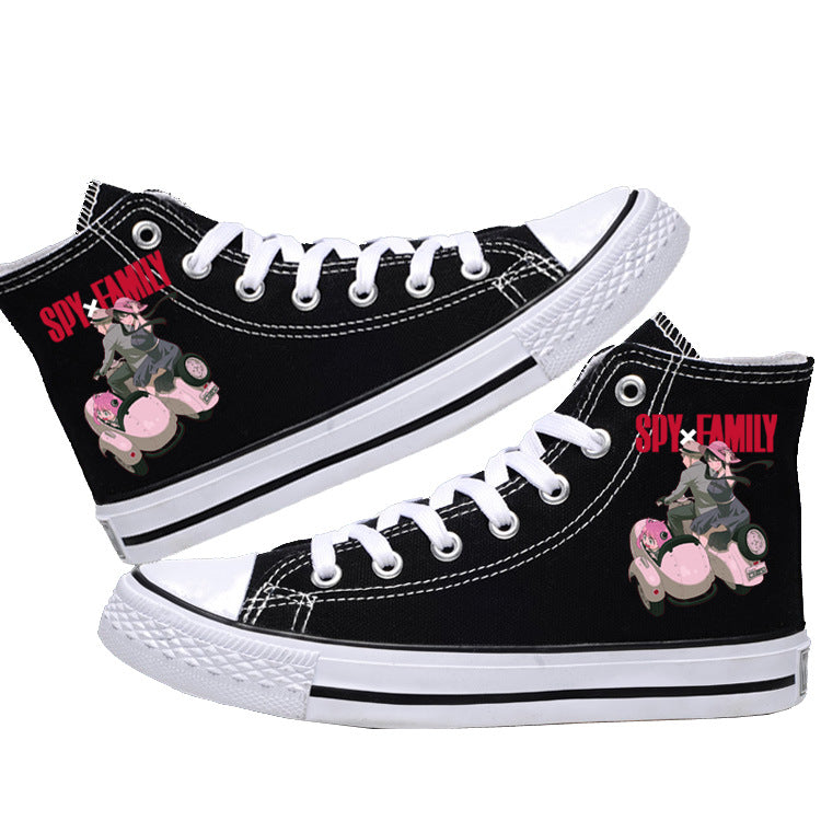 Spy x Family Canvas Shoes  Anime Low-Tops for Students, Fans & Everyday Spy Style