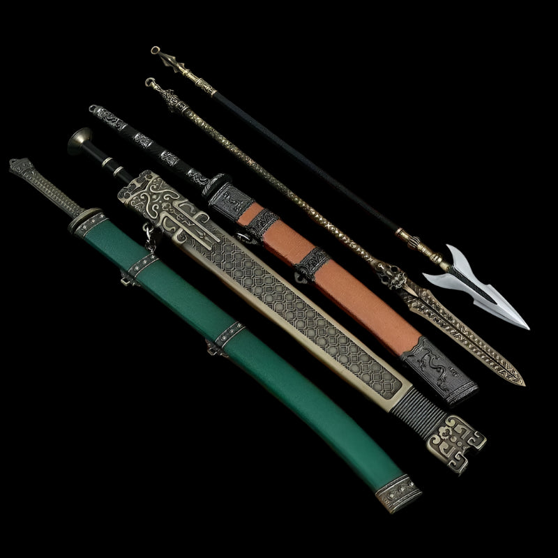 Thirteen Toy Blades of Legend Ancient Style Mini Metal Sword Model Gift Box Set