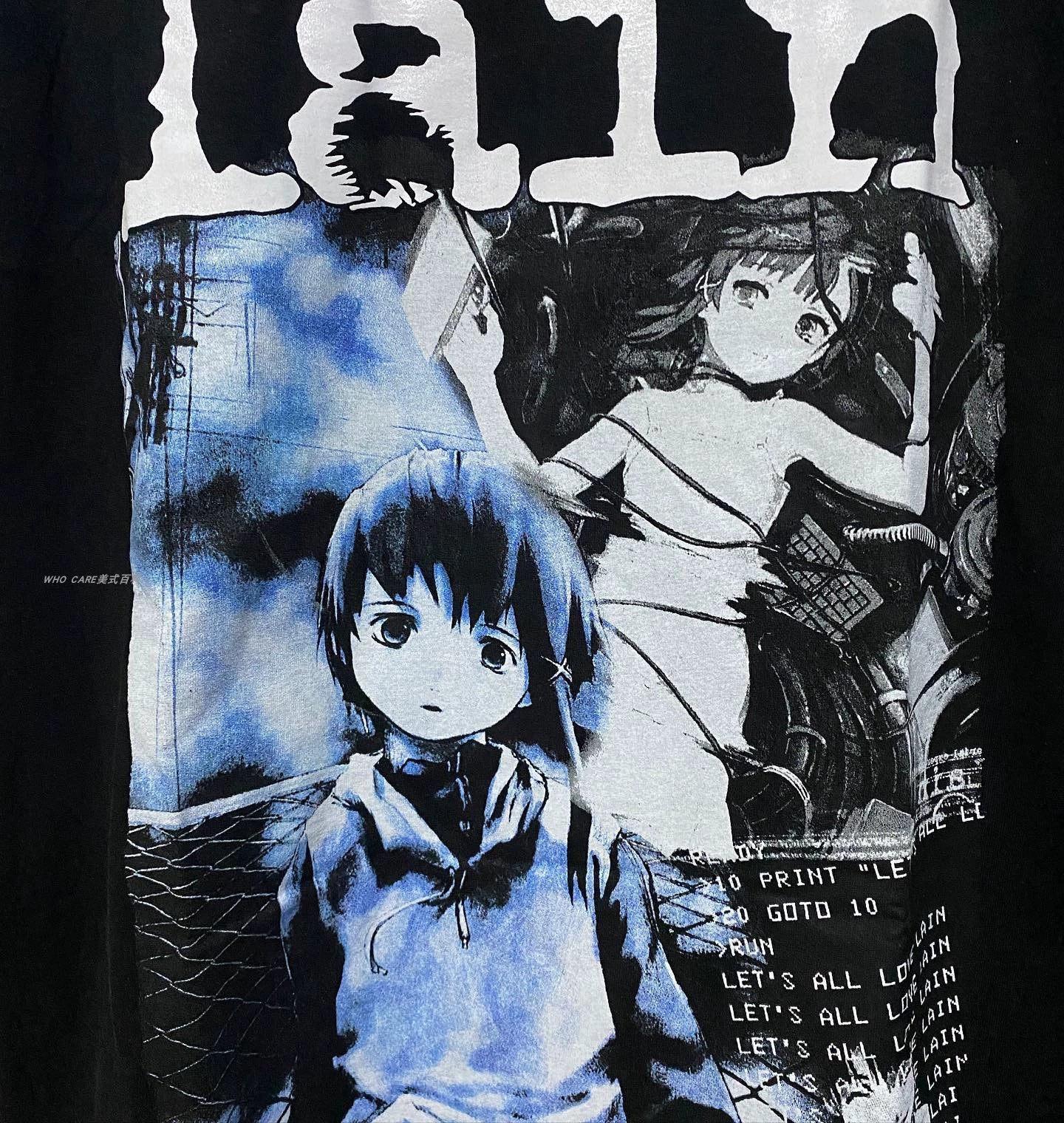 Lain.exe  WHO CARE Retro Lab Tee