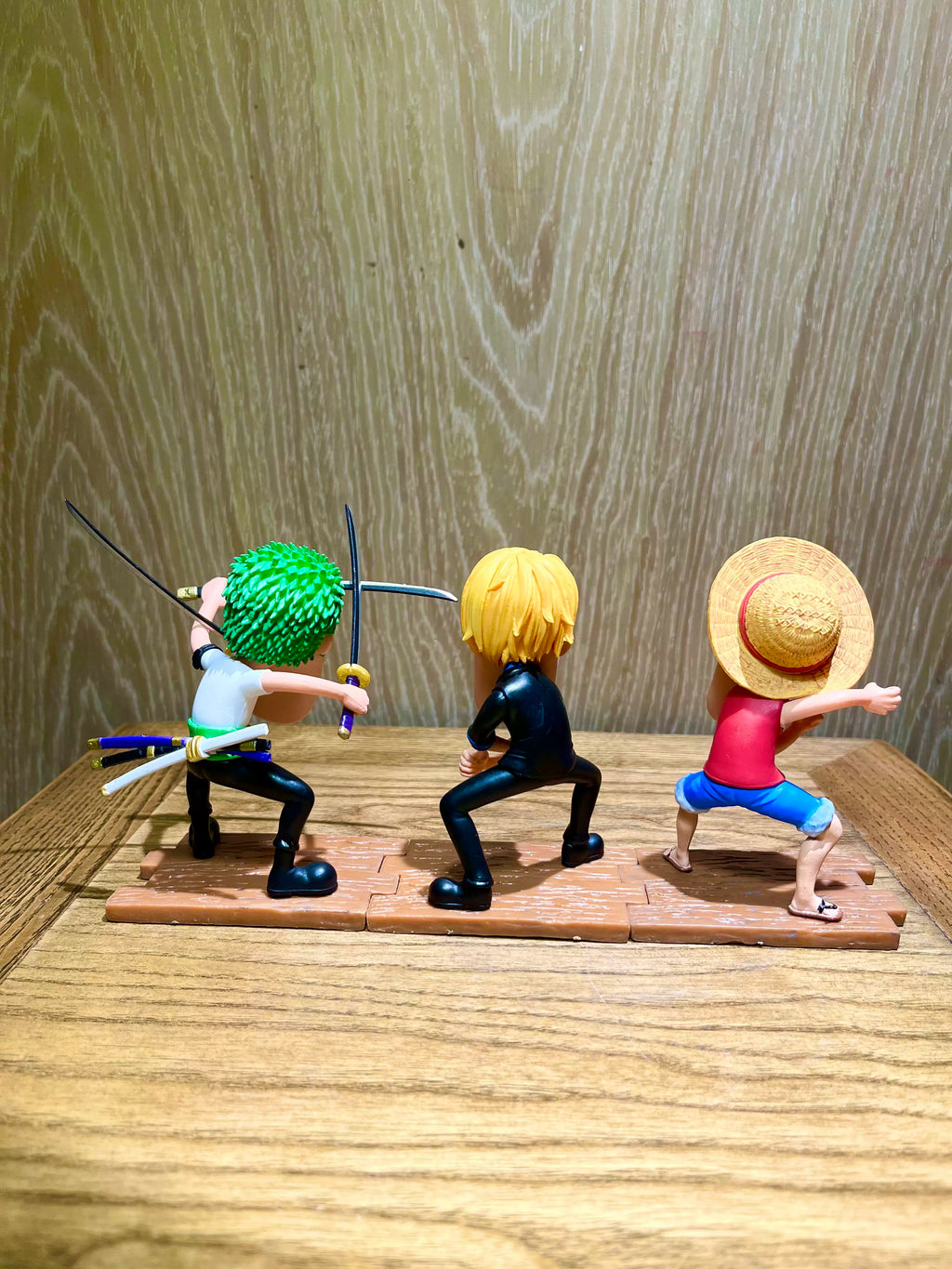 One Piece VAGA Hungry Trio GK Figure  Zoro, Luffy & Sanji Desktop Ornament