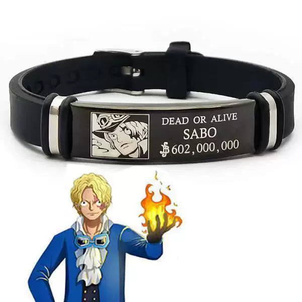 One Piece Silicone Bracelet  Luffy, Zoro, Devil Fruit & Logo Vintage Anime Wristband