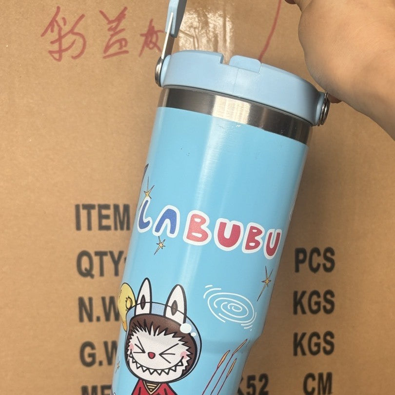 30oz Labu Ice Bomber Cup  Stainless Steel Thermos Tumbler w/ Handle