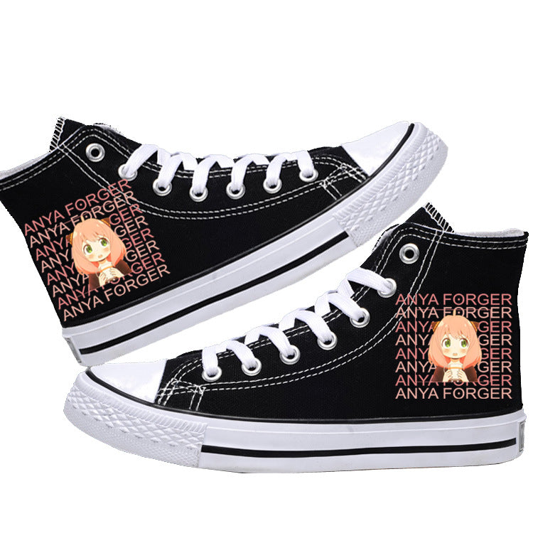 Spy x Family Canvas Shoes  Anime Low-Tops for Students, Fans & Everyday Spy Style