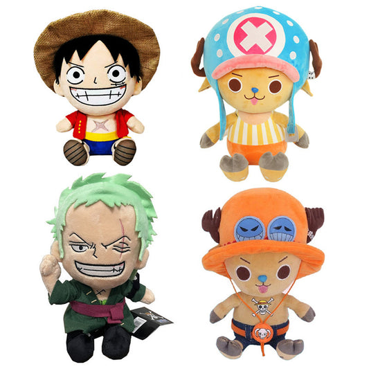 Straw Hat Snuggle Squad: Luffy, Chopper & Zoro Plush Dolls