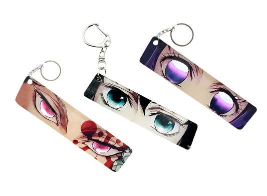 Demon Slayer Eye Acrylic Keychain  Zenitsu, Muichiro & Mitsuri Kanroji