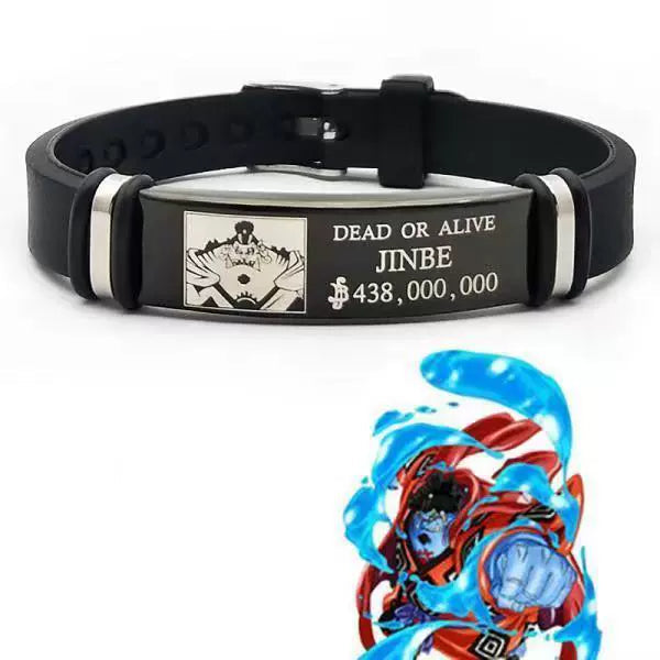 One Piece Silicone Bracelet  Luffy, Zoro, Devil Fruit & Logo Vintage Anime Wristband