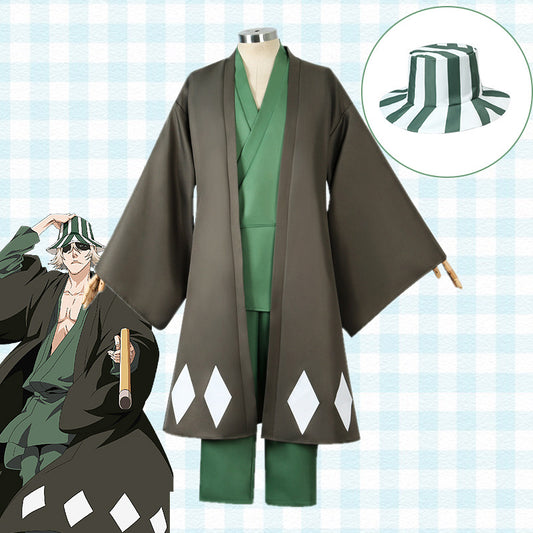 Urahara Kisuke Watermelon-Stripe Hat  Bleach Cosplay Fisherman Hat