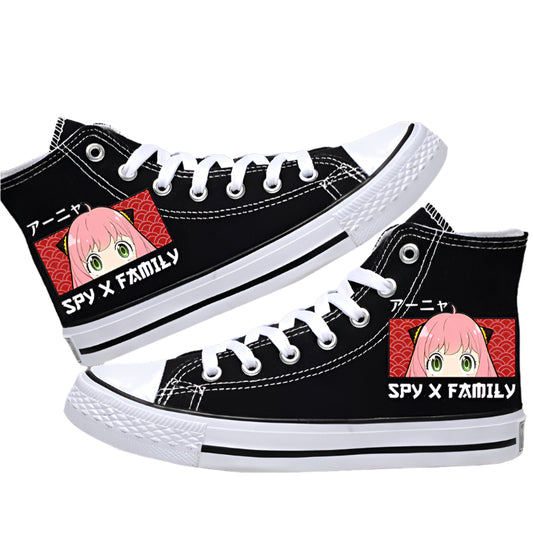 Spy x Family Canvas Shoes  Anime Low-Tops for Students, Fans & Everyday Spy Style
