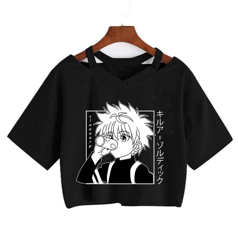 Deadly Duo  Killua x Hisoka Crop Tee