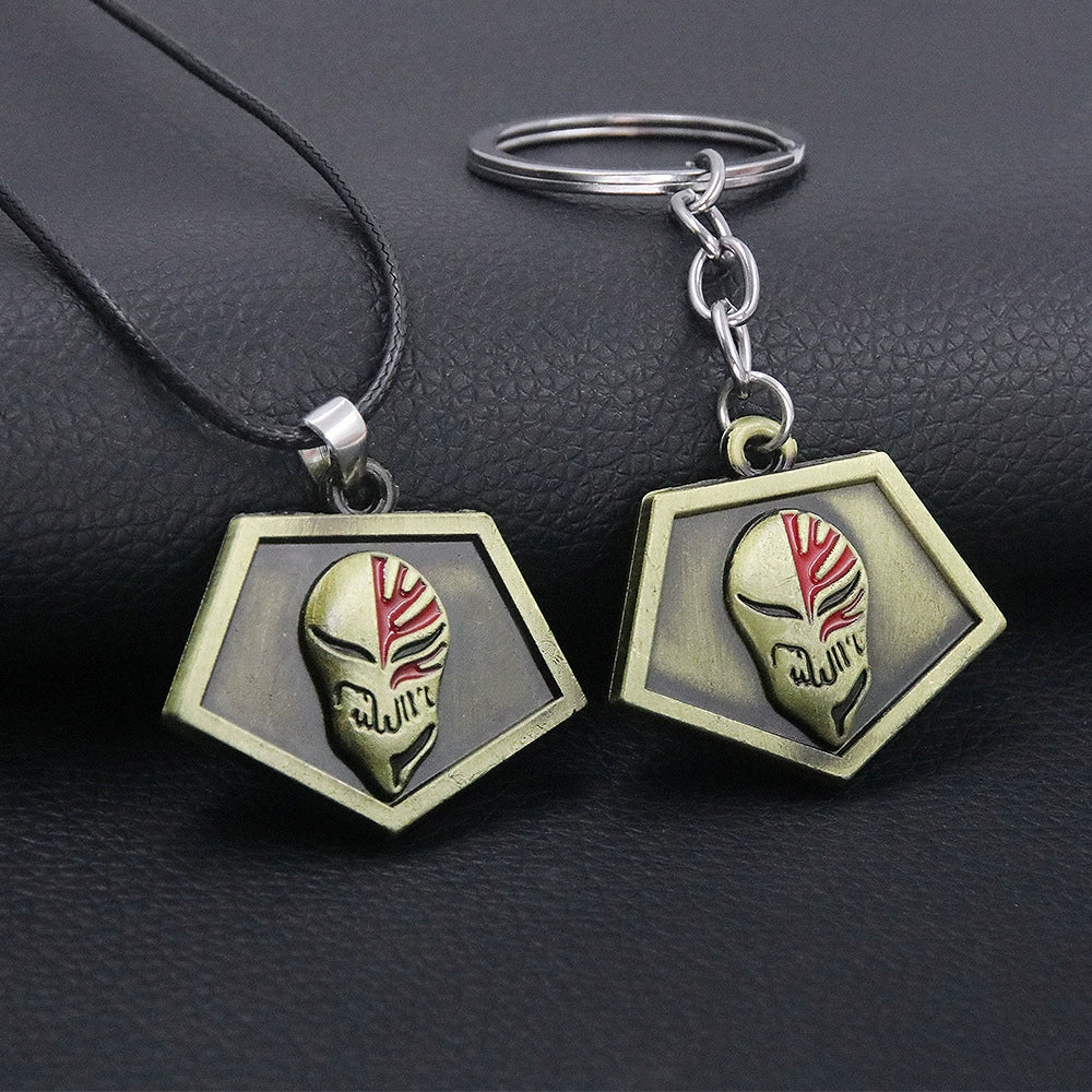 Hollow Surge Set  Ichigo Bull Mask Necklace & Keychain
